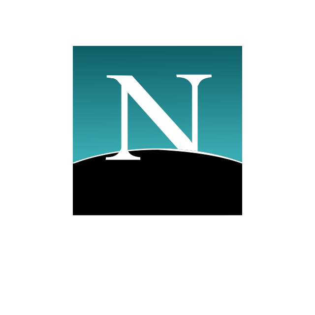 Nakamoto logo in the style of the Netscape logo